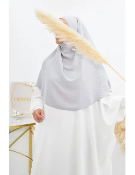 Cheap round flowing jazz khimar for muslim woman