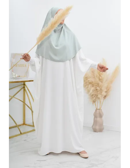 Khimar court rond fluide en jazz pas cher pour femme musulmane