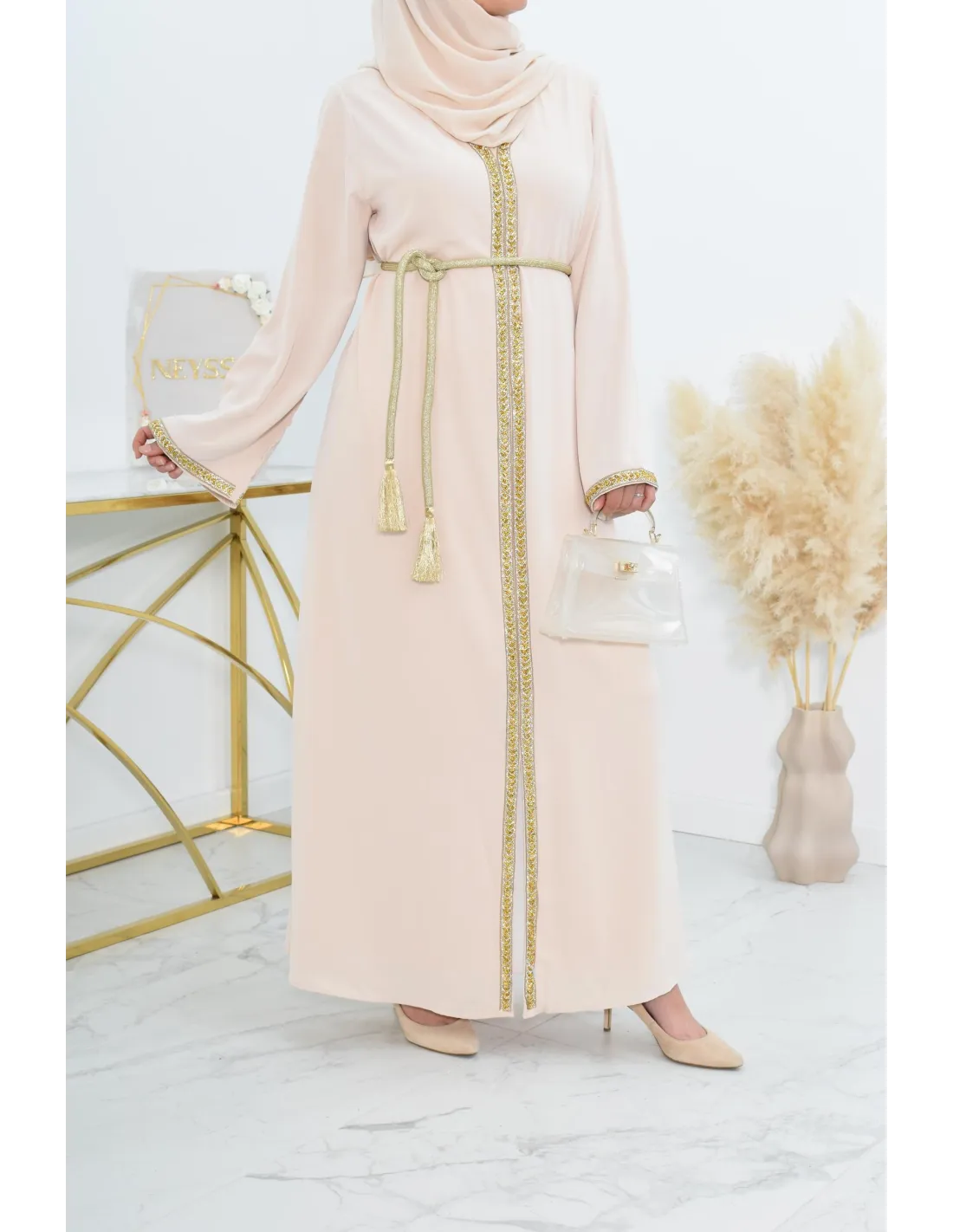 Robe Musulmane Fille – Style Abaya De Dubaï – Confortable, Superposable – Parfait Pour Printemps Et été