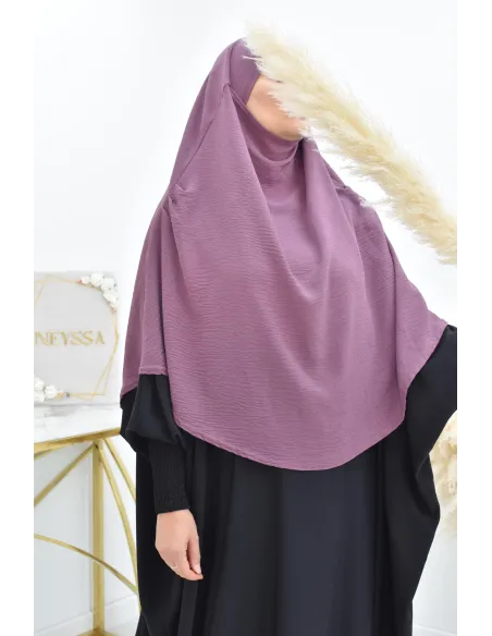 Long khimar rond fluide en jazz pas cher pour femme musulmane