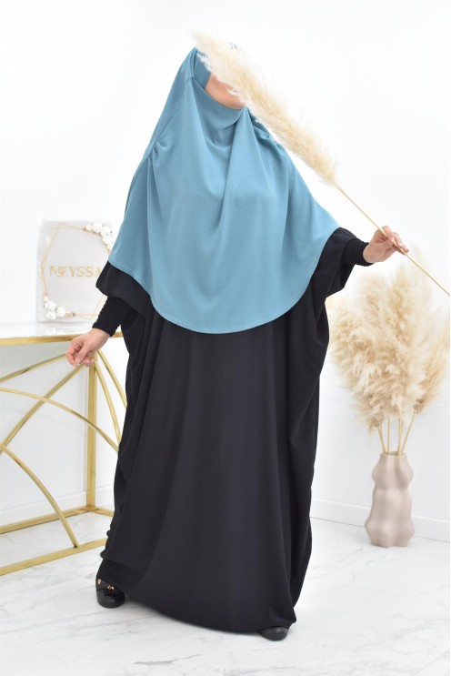 Long khimar rond fluide en jazz pas cher pour femme musulmane