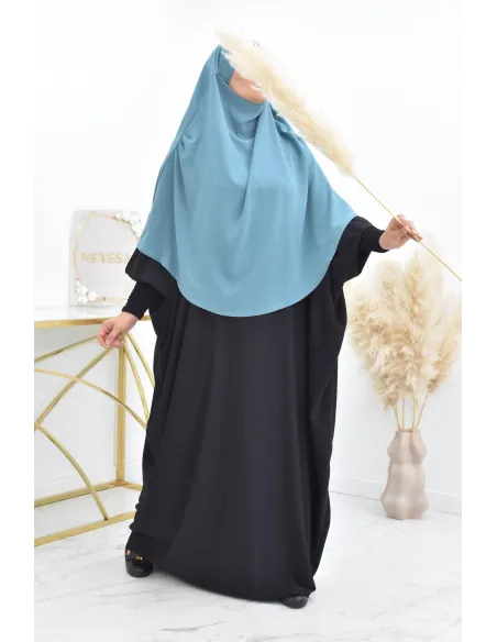 Long khimar rond fluide en jazz pas cher pour femme musulmane