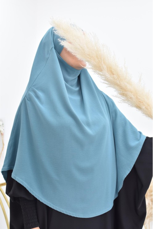 Long khimar rond fluide en jazz pas cher pour femme musulmane