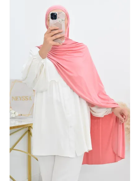 Hijab à enfiler long xxl jersey de viscose pour hijabi femme voilée