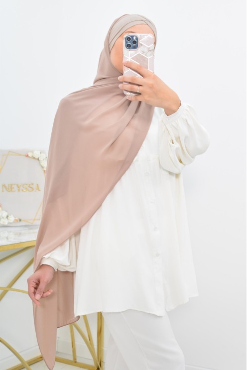 hijab prêt à enfiler en mousseline style turque hijab bonnet intégré 