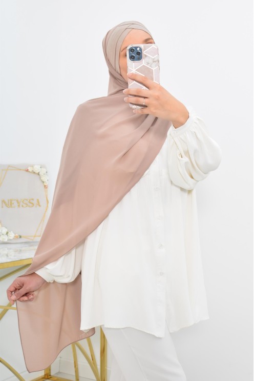 hijab prêt à enfiler en mousseline style turque hijab bonnet intégré 