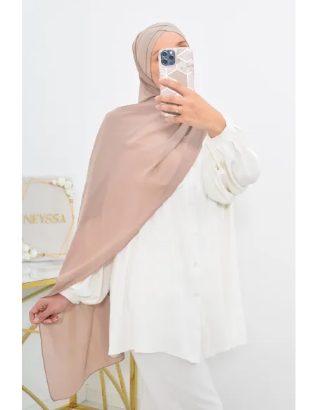 hijab prêt à enfiler en mousseline style turque hijab bonnet intégré 