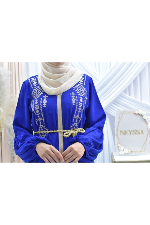 Abaya mère ou fille style caftan avec broderies parfait les fêtes