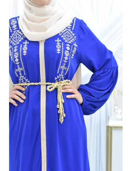 Abaya mère ou fille style caftan avec broderies parfait les fêtes