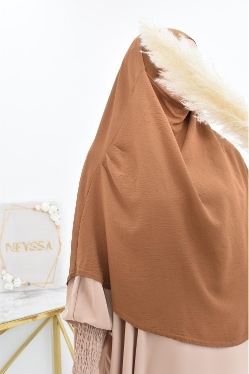 Lang fließender runder Khimar in billigem Jazz für muslimische Frauen