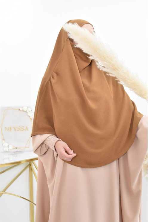 Lang fließender runder Khimar in billigem Jazz für muslimische Frauen