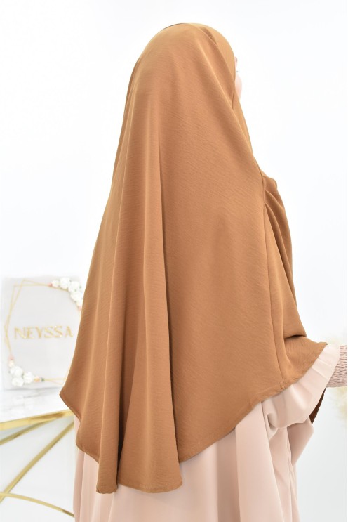 Lang fließender runder Khimar in billigem Jazz für muslimische Frauen