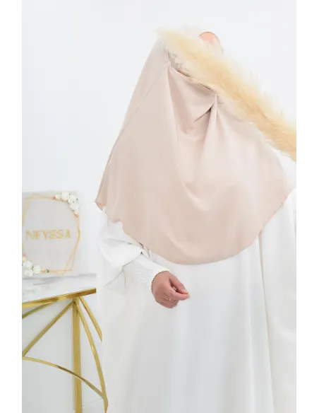 Khimar court rond fluide en jazz pas cher pour femme musulmane