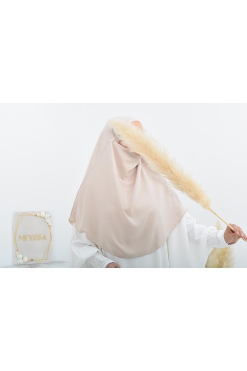 Khimar court rond fluide en jazz pas cher pour femme musulmane