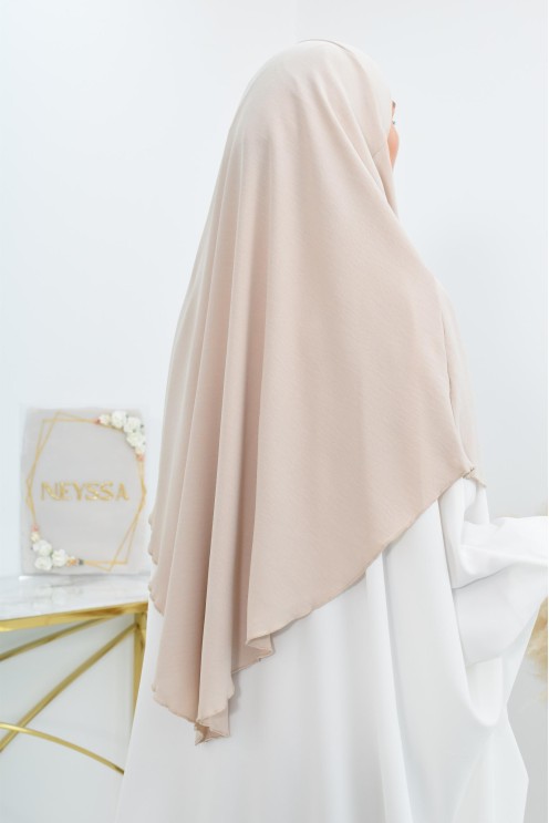 Khimar court rond fluide en jazz pas cher pour femme musulmane