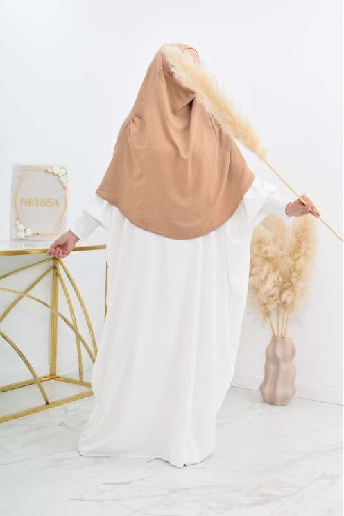 Lang fließender runder Khimar in billigem Jazz für muslimische Frauen