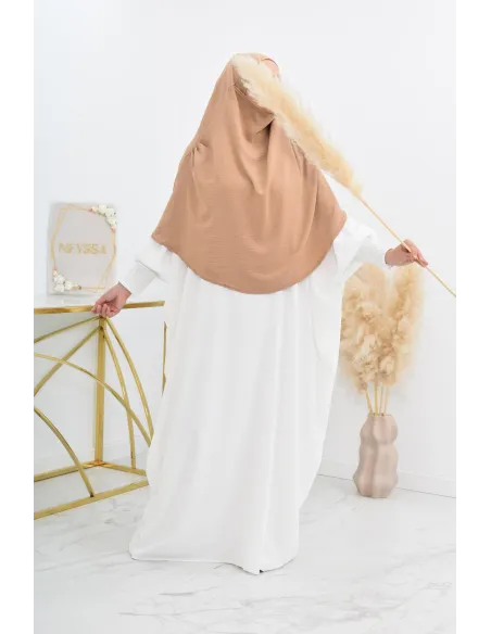 Lang fließender runder Khimar in billigem Jazz für muslimische Frauen