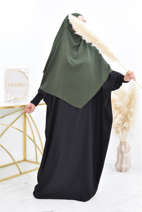 Long khimar 2 voiles  Jazz pour femme musulmane voilée