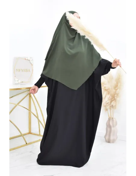 Long khimar 2 voiles  Jazz pour femme musulmane voilée