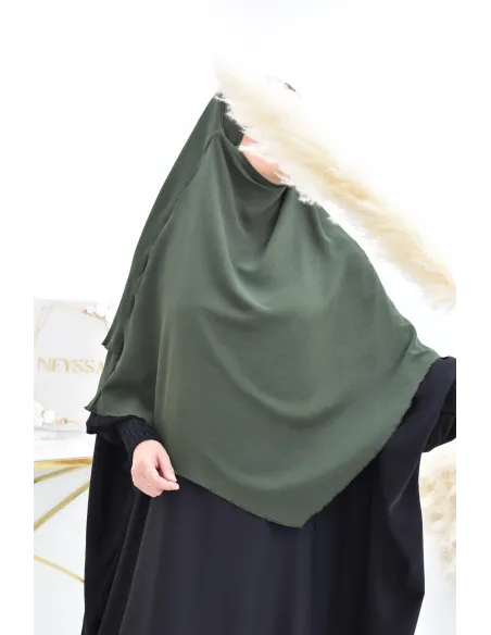 Long khimar 2 voiles  Jazz pour femme musulmane voilée