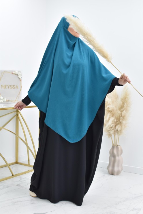 Long khimar pointu pour femme musulmane hijab légiféré
