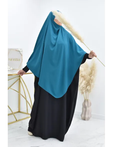 Long khimar pointu pour femme musulmane hijab légiféré