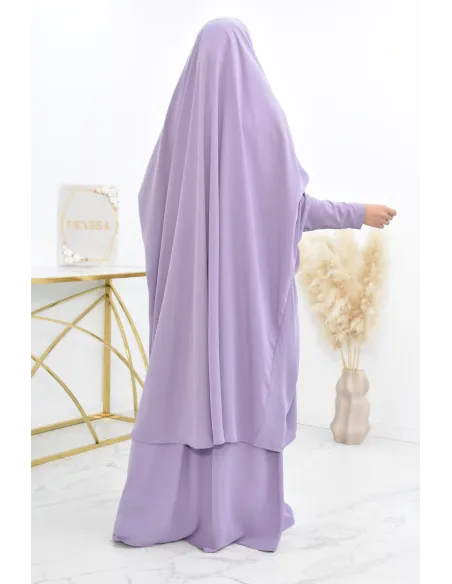 jilbab 2 pieces en wool peach haut de gamme et pas cher