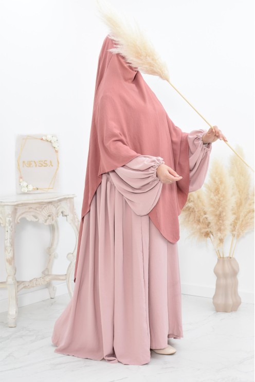 Long khimar pointu pour femme musulmane hijab légiféré