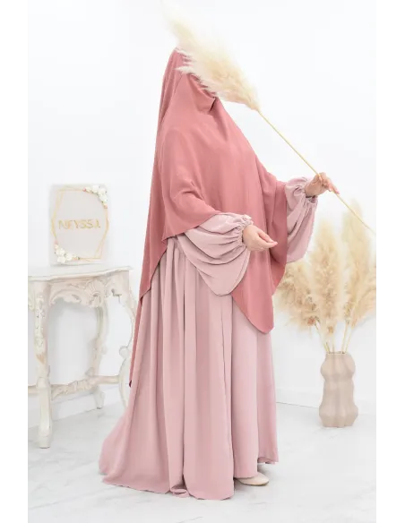 Long khimar pointu pour femme musulmane hijab légiféré