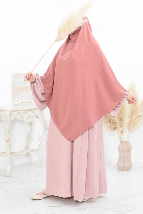 Long khimar pointu pour femme musulmane hijab légiféré