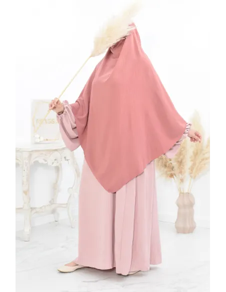 Long khimar pointu pour femme musulmane hijab légiféré