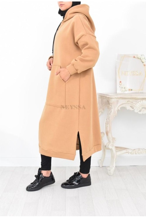 Robe tunique grande taille mastoura ample pour modest fashion hiver