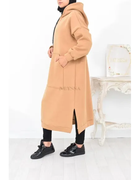 Robe tunique grande taille mastoura ample pour modest fashion hiver