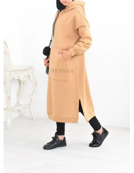 Robe tunique grande taille mastoura ample pour modest fashion hiver