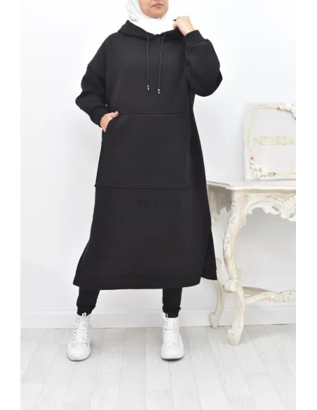 Robe tunique grande taille mastoura ample pour modest fashion hiver