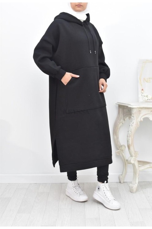 Robe tunique grande taille mastoura ample pour modest fashion hiver