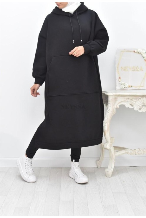 Robe tunique grande taille mastoura ample pour modest fashion hiver