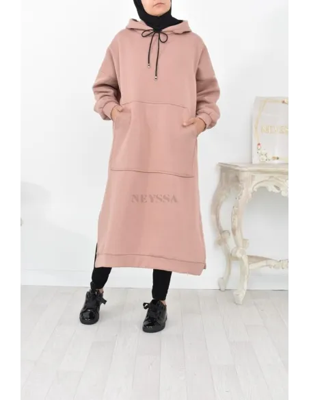 Robe tunique grande taille mastoura ample pour modest fashion hiver