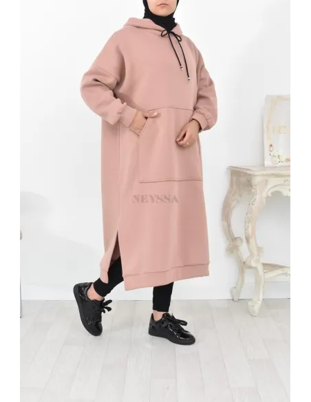 Robe tunique grande taille mastoura ample pour modest fashion hiver