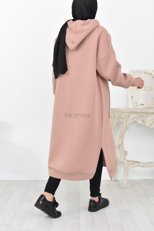 Robe tunique grande taille mastoura ample pour modest fashion hiver