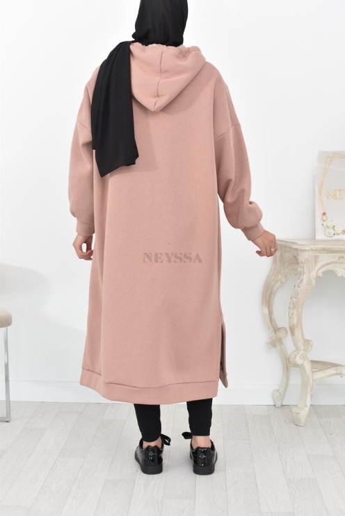 Robe tunique grande taille mastoura ample pour modest fashion hiver