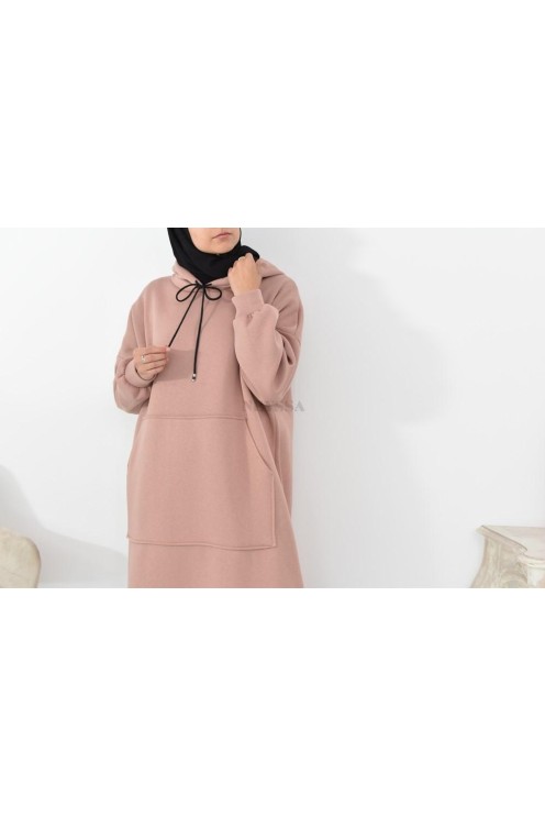 Robe tunique grande taille mastoura ample pour modest fashion hiver