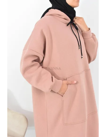 Robe tunique grande taille mastoura ample pour modest fashion hiver