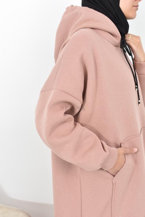 Robe tunique grande taille mastoura ample pour modest fashion hiver