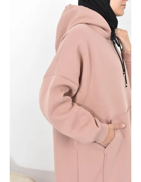 Robe tunique grande taille mastoura ample pour modest fashion hiver