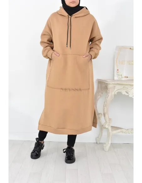 Robe tunique grande taille mastoura ample pour modest fashion hiver