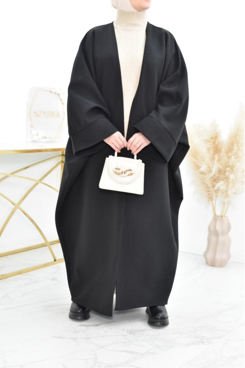 Manteau papillon farasha oversize d'hiver convient pour vos abaya vos jilbab