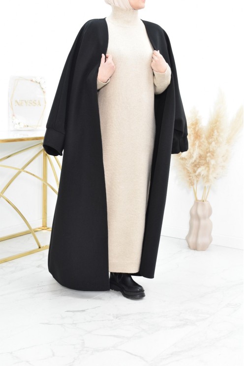 Manteau papillon farasha oversize d'hiver convient pour vos abaya vos jilbab