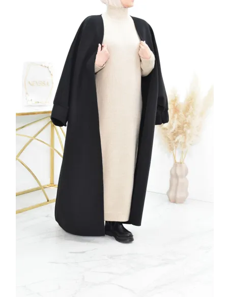 Manteau papillon farasha oversize d'hiver convient pour vos abaya vos jilbab