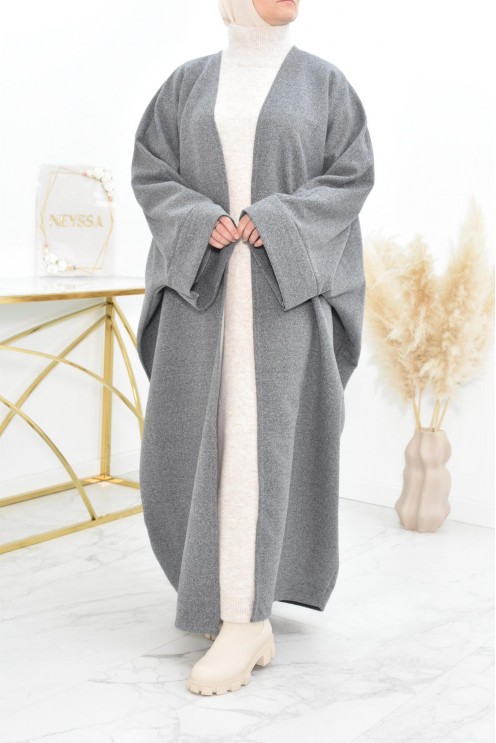 Manteau papillon farasha oversize d'hiver convient pour vos abaya vos jilbab